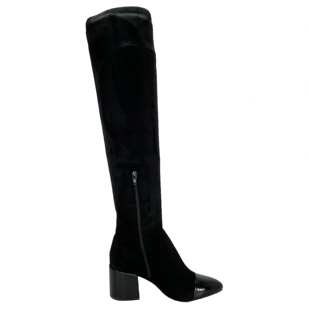 International Concepts Alvita OTK Faux Leather Suede Womens Boots Size 5.5M